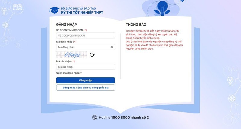Link tra cứu điểm thi tốt nghiệp THPT năm 2025 từ Bộ GD-ĐT