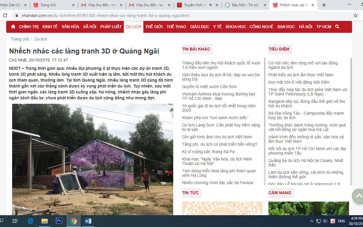 Phản hồi bài báo “Nhếch nhác các làng tranh 3D ở Quảng Ngãi”