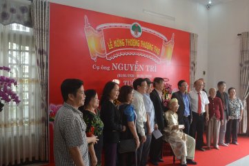 Quảng Ngãi: Mừng thọ cụ ông Nguyễn Trì tròn 100 tuổi