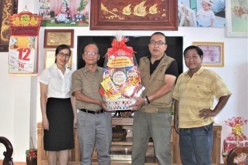 MTTQ tỉnh Quảng Ngãi chúc Tết Văn phòng báo Đại Đoàn Kết tại Quảng Nam