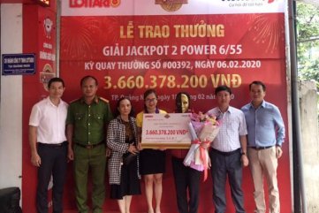 Thêm một khách hàng tại Quảng Ngãi trúng Vietlott trị giá lớn