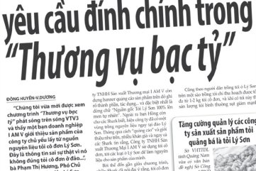 UBND huyện Lý Sơn chính thức yêu cầu VTV3 và Công ty I AM V đính chính