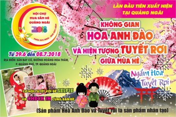 Mùa hè rực rỡ - Sự kiện hoa anh đào lần đầu tiên có mặt tại Quảng Ngãi