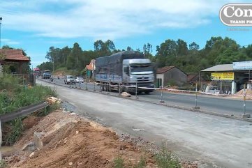 Mất an toàn trên tuyến Quốc lộ 1A đang thi công