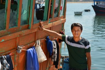 Thuyền trưởng tiêu biểu ở đảo Lý Sơn rơi xuống biển mất tích