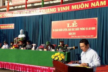 Bình Sơn: ra quân huấn luyện, giáo dục quốc phòng và an ninh năm 2019