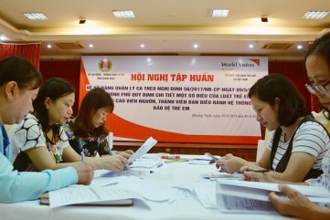 Quảng Ngãi: Tập huấn cho báo cáo viên nguồn về Luật trẻ em