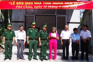 BĐBP Quảng Ngãi bàn giao Nhà tình nghĩa cho người có công